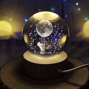 گوی کریستال طرح ماه و نردبان